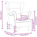 Fauteuil 74x84x100 cm stof crèmekleurig