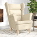 Fauteuil 74x84x100 cm stof crèmekleurig