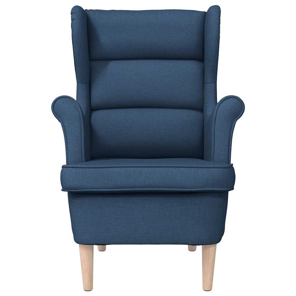 Fauteuil 74x84x100 cm stof blauw