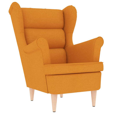 Fauteuil 74x84x100 cm stof donkergeel