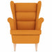Fauteuil 74x84x100 cm stof donkergeel