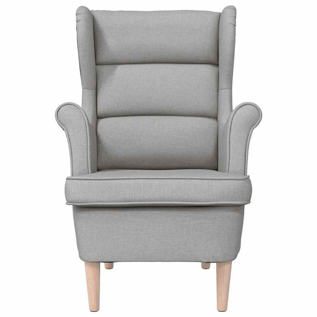 Fauteuil 74x84x100 cm stof wolkengrijs