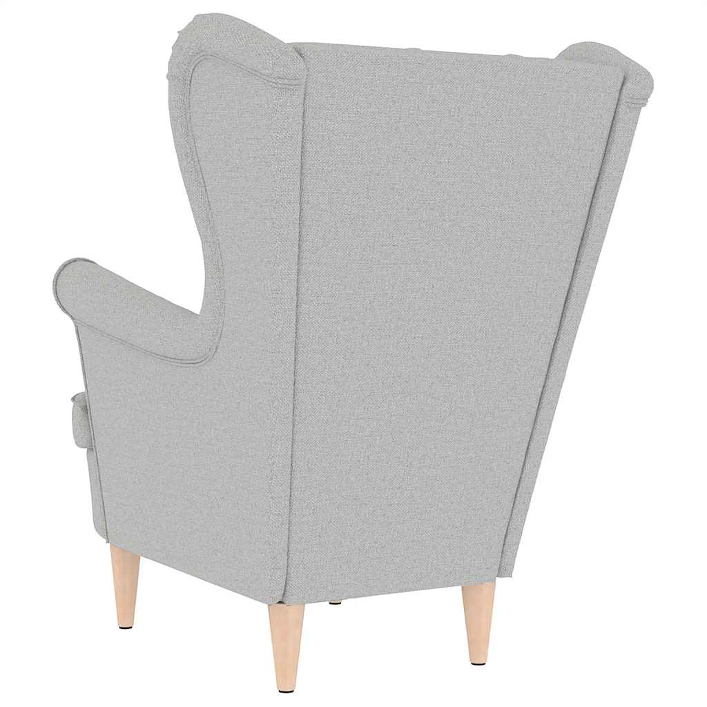 Fauteuil 74x84x100 cm stof wolkengrijs
