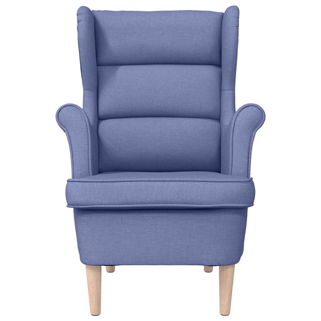Fauteuil 74x84x100 cm stof jeansblauw