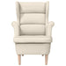 Fauteuil 74x84x100 cm linnen wit