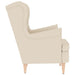 Fauteuil 74x84x100 cm linnen wit