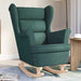 Schommelstoel 74x90x102 cm stof donkergroen