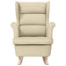 Schommelstoel 74x90x102 cm stof crèmekleurig