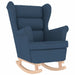 Schommelstoel 74x90x102 cm stof blauw