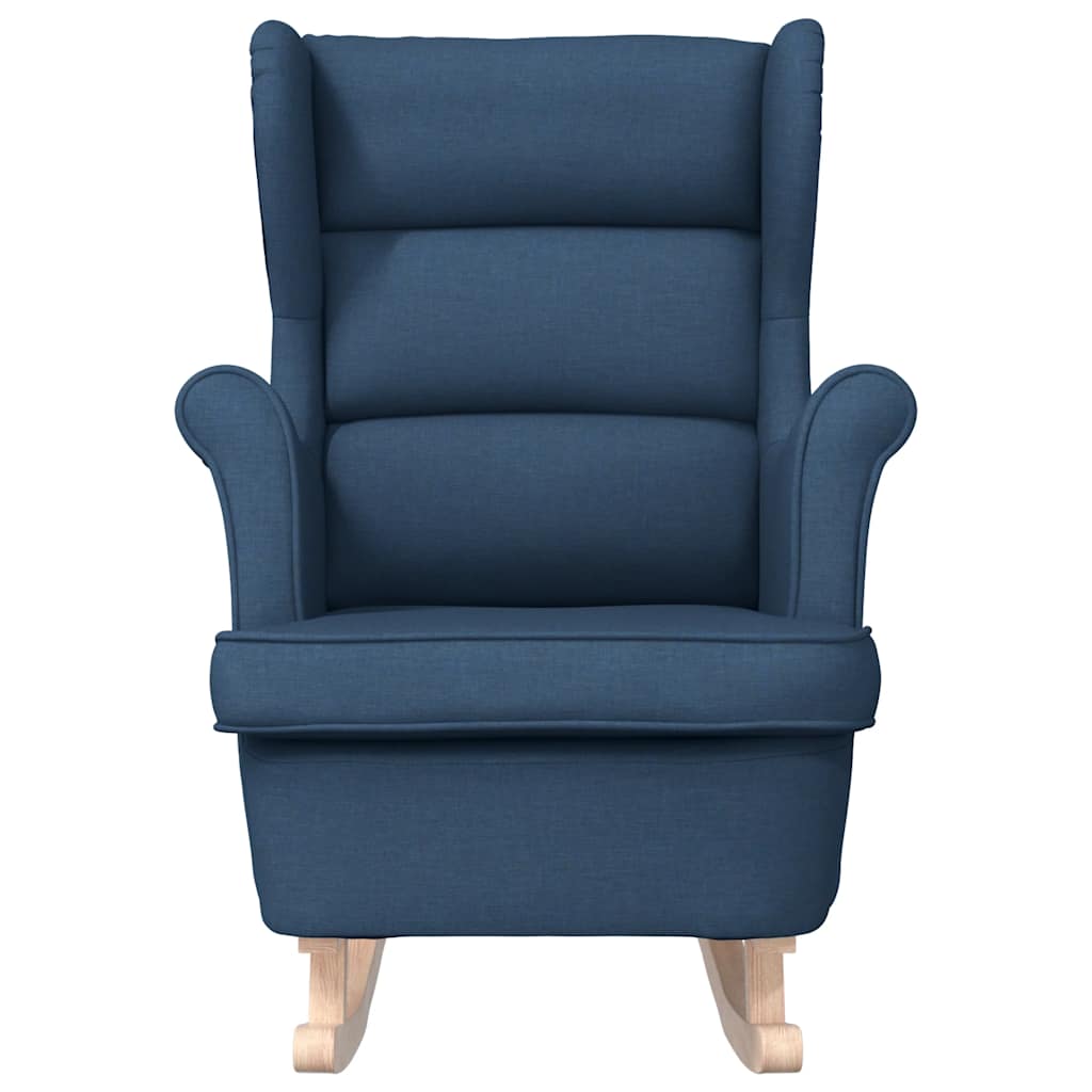 Schommelstoel 74x90x102 cm stof blauw