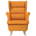 Schommelstoel 74x90x102 cm stof donkergeel