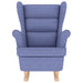 Schommelstoel 74x90x102 cm stof jeansblauw