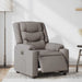 Fauteuil verstelbaar elektrisch stof taupe