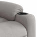 Fauteuil elektrisch verstelbaar stof wolk grijs