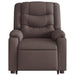 Sta-op-stoel elektrisch stof donkerbruin
