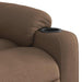 Fauteuil verstelbaar stof bruin