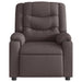 Fauteuil verstelbaar stof donkerbruin