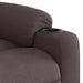 Fauteuil verstelbaar stof donkerbruin