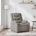 Fauteuil verstelbaar stof taupe