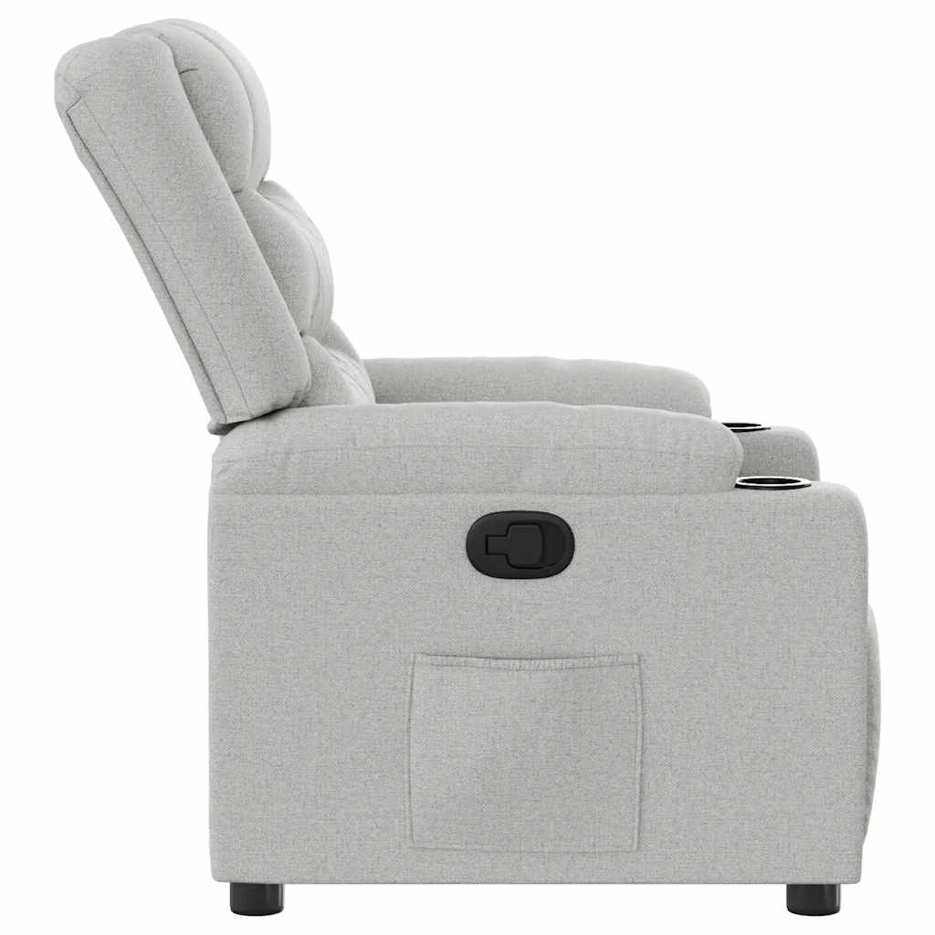 Fauteuil verstelbaar stof wolk grijs