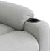 Fauteuil verstelbaar stof wolk grijs