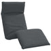 Ligstoel inklapbaar 175x54x8,5 cm Oxford stof antracietkleurig