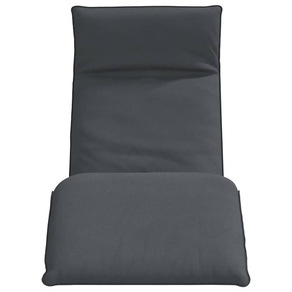 Ligstoel inklapbaar 175x54x8,5 cm Oxford stof antracietkleurig