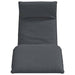 Ligstoel inklapbaar 175x54x8,5 cm Oxford stof antracietkleurig