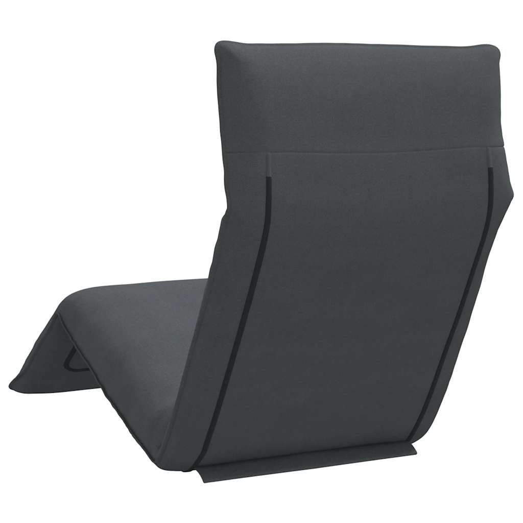 Ligstoel inklapbaar 175x54x8,5 cm Oxford stof antracietkleurig