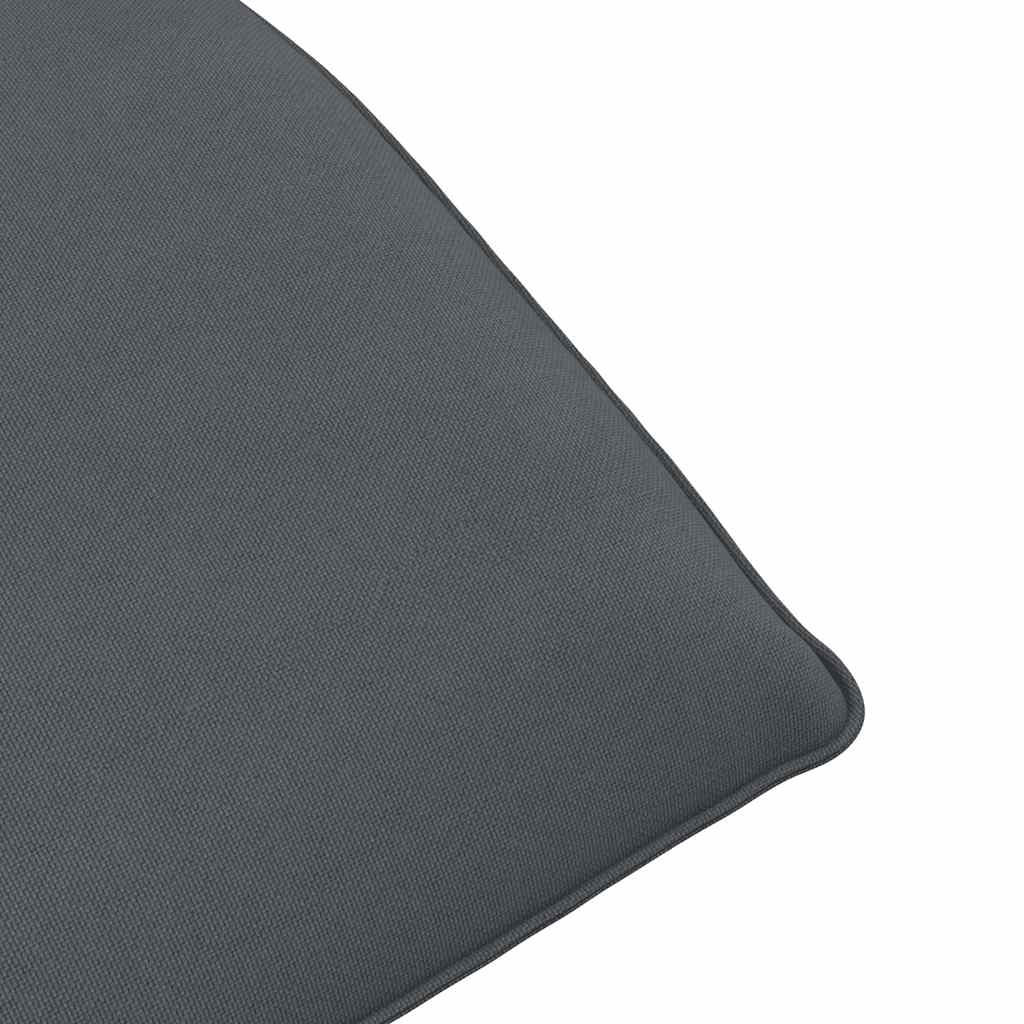 Ligstoel inklapbaar 175x54x8,5 cm Oxford stof antracietkleurig