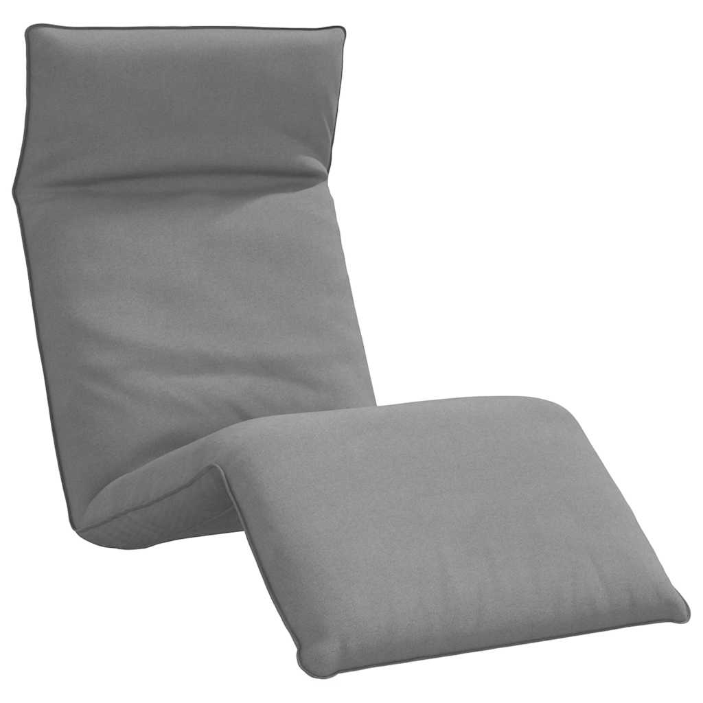 Ligstoel inklapbaar 175x54x8,5 cm Oxford stof grijs