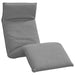 Ligstoel inklapbaar 175x54x8,5 cm Oxford stof grijs