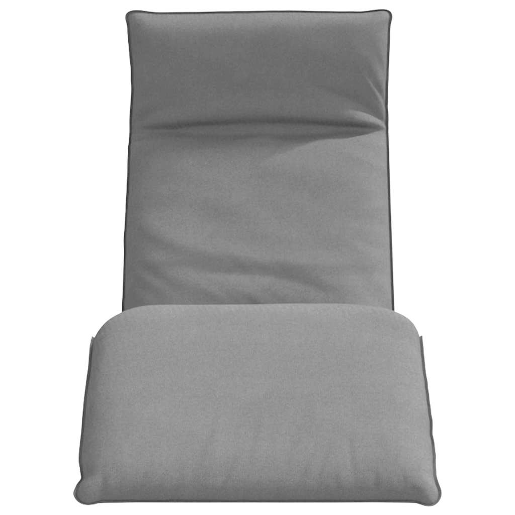 Ligstoel inklapbaar 175x54x8,5 cm Oxford stof grijs