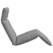 Ligstoel inklapbaar 175x54x8,5 cm Oxford stof grijs
