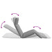 Ligstoel inklapbaar 175x54x8,5 cm Oxford stof grijs
