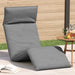 Ligstoel inklapbaar 175x54x8,5 cm Oxford stof grijs