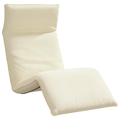 Ligstoel inklapbaar 175x54x8,5 cm Oxford stof crème