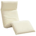 Ligstoel inklapbaar 175x54x8,5 cm Oxford stof crème
