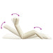 Ligstoel inklapbaar 175x54x8,5 cm Oxford stof crème