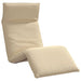 Ligstoel inklapbaar 175x54x8,5 cm Oxford stof beige