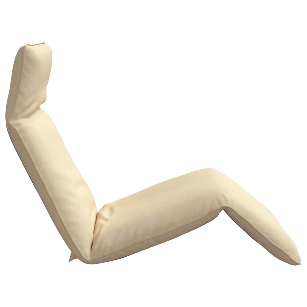 Ligstoel inklapbaar 175x54x8,5 cm Oxford stof beige