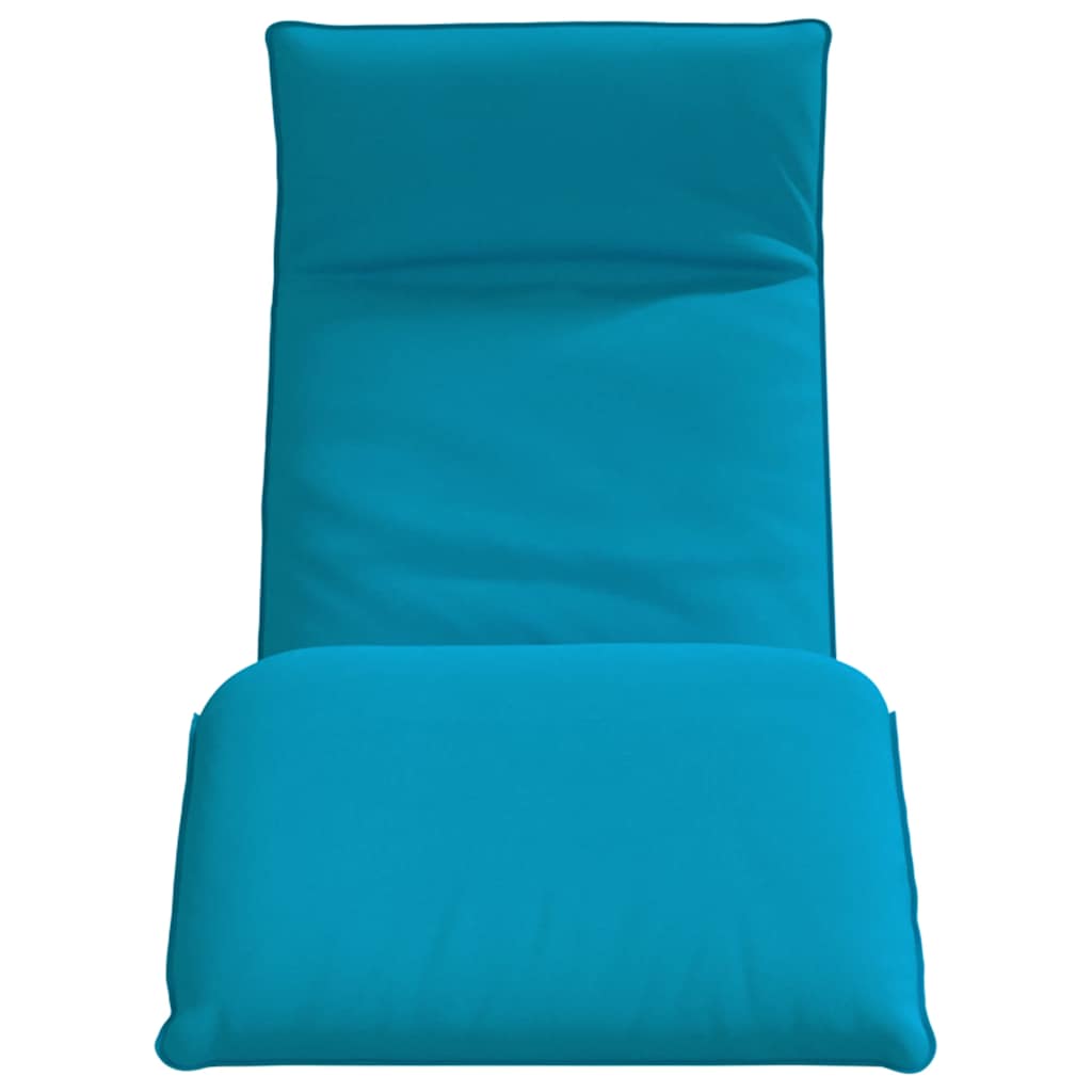 Ligstoel inklapbaar 175x54x8,5 cm oxford stof lichtblauw