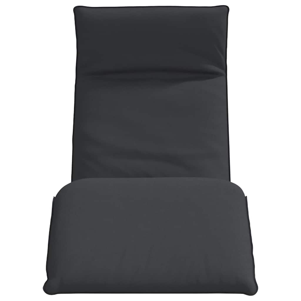Ligstoel inklapbaar 175x54x8,5 cm Oxford stof zwart