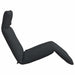 Ligstoel inklapbaar 175x54x8,5 cm Oxford stof zwart