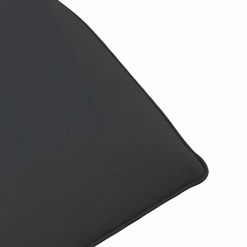 Ligstoel inklapbaar 175x54x8,5 cm Oxford stof zwart