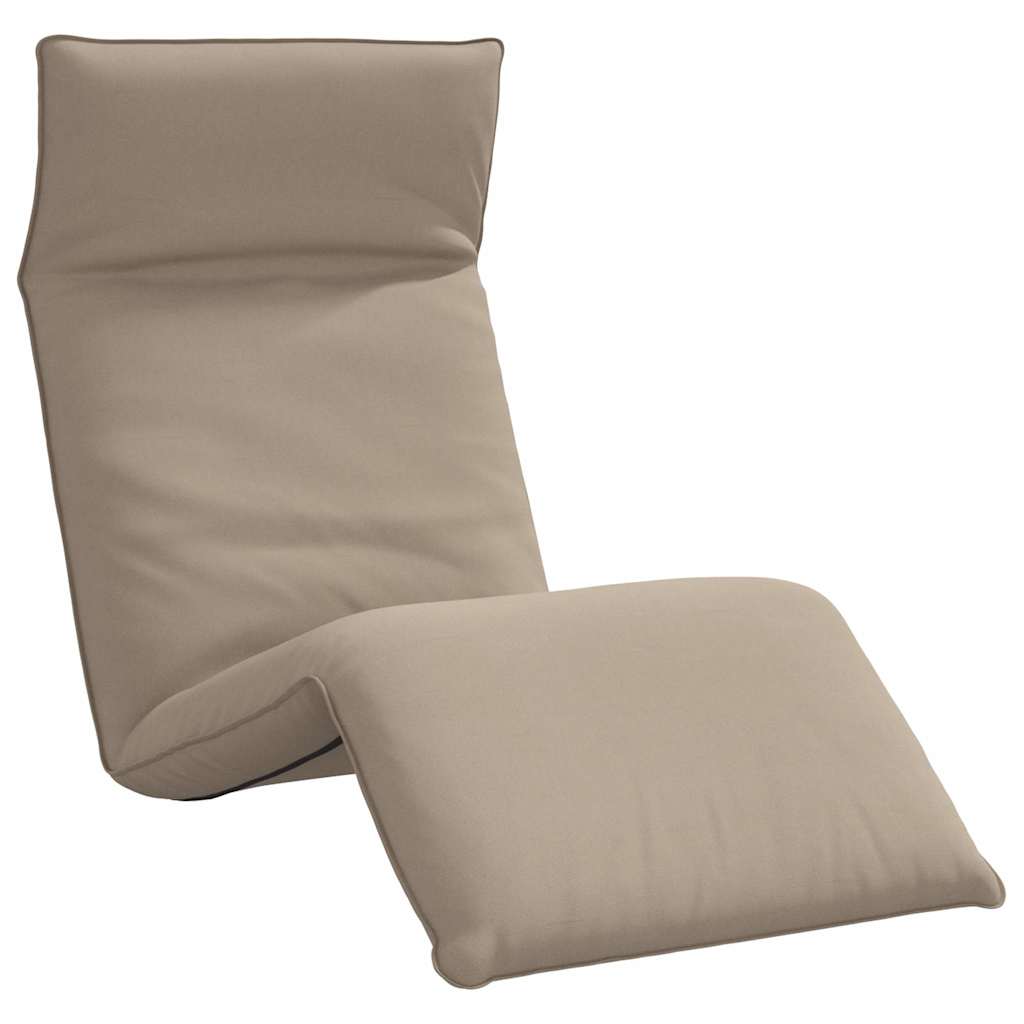 Ligstoel inklapbaar 175x54x8,5 cm oxford stof taupe