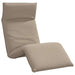 Ligstoel inklapbaar 175x54x8,5 cm oxford stof taupe