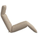 Ligstoel inklapbaar 175x54x8,5 cm oxford stof taupe