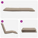 Ligstoel inklapbaar 175x54x8,5 cm oxford stof taupe