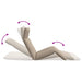 Ligstoel inklapbaar 175x54x8,5 cm oxford stof taupe